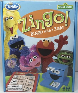 ZINGO Sesame Street BNIP Bingo with a Zing ThinkFun Ages 4+ BRAND NEW 2-6 Player - Picture 1 of 4