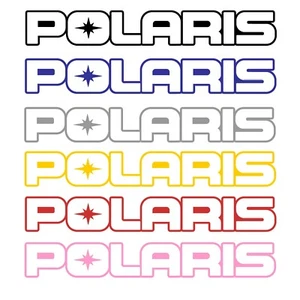 Polaris PAIR of 9" OUTLINE Stickers. TRACKED! - Picture 1 of 3