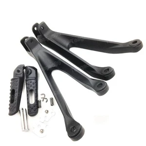 Rear Passenger footrest Foot Pegs Bracket For Honda CBR1000RR 2008-2016 Black - Picture 1 of 5