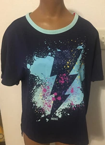NWT -Justice Girls Boxy Split Hem T-Shirt, XL Plus16P/18P High Low Hem FREE SHIP - Picture 1 of 16