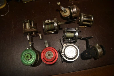 老式渔线轮 批量 SHAKESPEARE ZEBCO HICO MATIC 1837 PFLUEGER H-I UTICA — 第 1/4 张图片