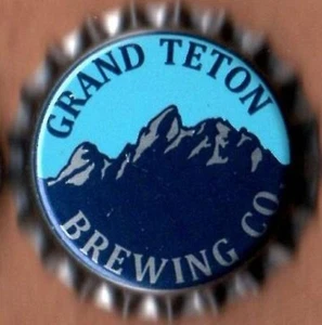 Tapa de botella corona de cerveza forrada de plástico EE. UU.: Grand Teton Brewing - Imagen 1 de 1
