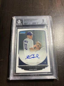 Kevin Ziomek BOWMAN CHROME AUTOGRAPH CARD BECKETT 9 MINT MLB 2013 T11-217 - Picture 1 of 2