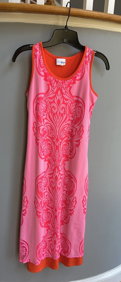 Maxi Vestido Largo Niña C W D Niños Sin Mangas Rosa Talla 14 Crucero Boda Fiesta Foto 1 de 4