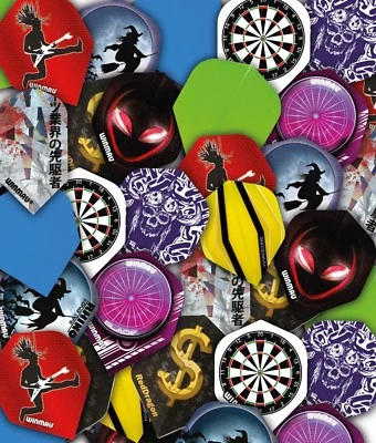 Assorted Darts Flights Bargain Value Pack - 25 or 50 sets per pack by Red Dragon - Image 1 of 2
