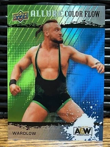 2022 Upper Deck AEW Allure - R-46 Wardlow - Color Flow Green/Blue /299 - Picture 1 of 2
