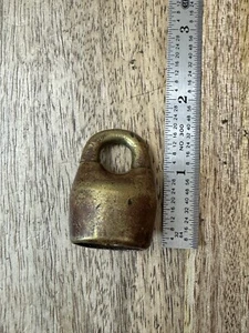Vintage Antique Old Small Scandinavian Padlock Lock No Key - Picture 1 of 4