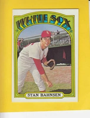 1972 Topps #662 Stan Bahnsen White Sox EX/NM - Image 1 of 2