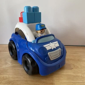 Mega Blocks First Builders POLICE CAR POLICEMAN Building Blocks STEM Toy - Picture 1 of 18