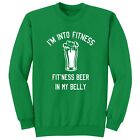 Xtrafly Apparel Men Women's Into Fitness Beer Drunk St. Patrick's Day Sweatshirt