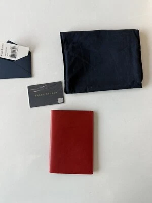 NWT. Ralph Lauren Leather Passport Holder.  Red - Image 1 of 4
