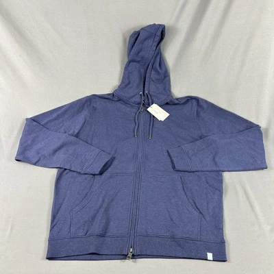 Peter Millar Golf Pullover Hoodie Crown Sleeve Logo Full Zip Large Navy NWT $165 - Image 1 of 4