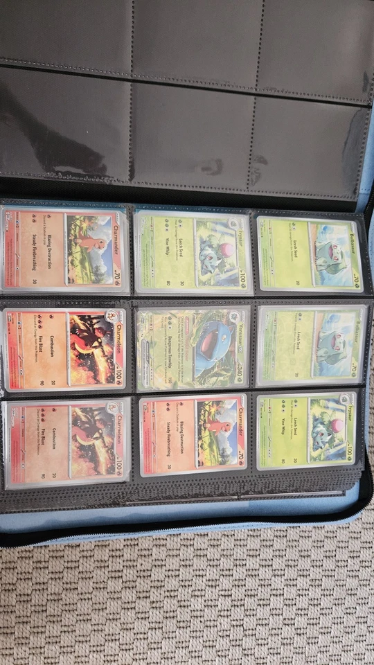 Pokemon 151 Base Set Complete 165/165 Common/Reverse Holos/Ex/Promos Binder NM - Image 1 of 4