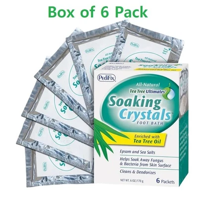 Árbol de té Ultimates pies remojo cristales baño de pies aceite de árbol de té, Epsom, sal marina Foto 1 de 4