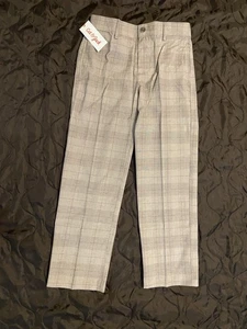 NWT cat & Jack Suit Pant Gray-plaid Size 12 - Picture 1 of 5