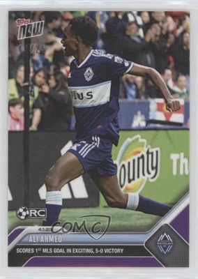 2023 Topps Now MLS Purple /25 Ali Ahmed #62 - Image 1 of 2