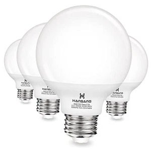 G25 LED Globe Light Bulbs, 60W Equivalent, 5000K Daylight Bathroom, E26 Base, - Picture 1 of 7