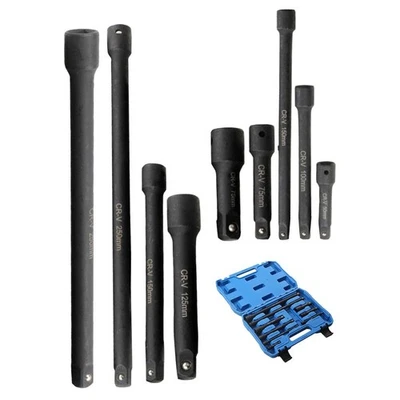 Set barra di estensione presa professionale 9 pz colore nero con scatola di arch - Immagine 1 di 4