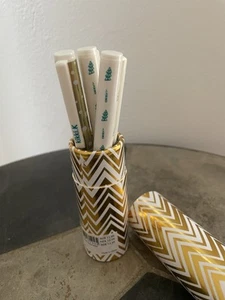 Kikki K Christmas Ballpoint Pens Pack of 3 White Gold - Picture 1 of 4