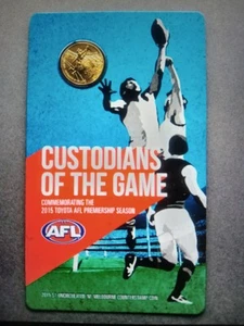 Australia: 2015 $1 UNC AFL Custodians of the Game in Official Mint Card - Picture 1 of 5
