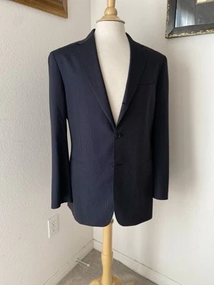 john varvatos made In Italy Subtle  Wool Suit Jacket in Charcoal USA 38 - Image 1 of 4