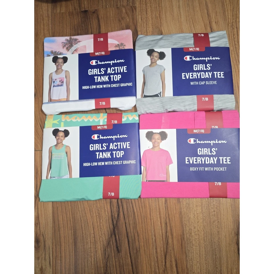 2 Champion Girls Tshirts Bundle Girls Size 6/6x 5855