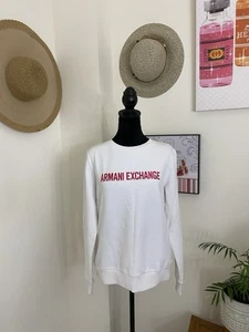 Armani Exchange White Crewneck - Picture 1 of 10
