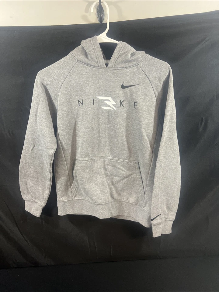 Nike Hoodie Youth XL Gray 3Brand Russell Wilson Swoosh Pullover Sweatshirt Boy M - Image 1 of 4