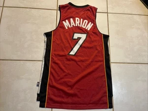 Camiseta deportiva vintage rara de la NBA Adidas Miami Heat Shawn Marion cosida para hombre mediana - Imagen 1 de 14