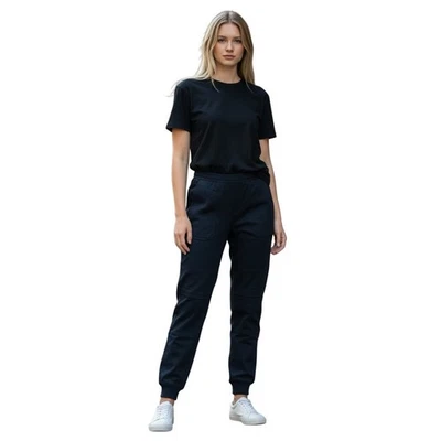 Vince Womens Jogger Pants Dark Navy Sz 6 Cotton Wool Blend Elastic Waist - Image 1 of 4