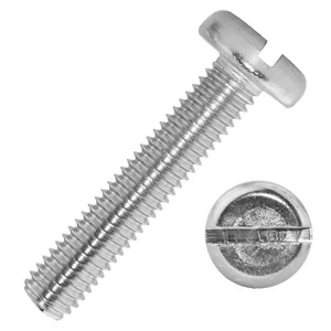 Flachkopfschrauben - Schlitzschrauben - Schrauben - DIN 85 - V2A - M2-M8 - Bild 1 von 6