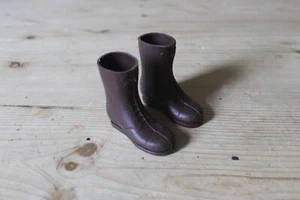 VINTAGE ACTION MAN 1960'S PAIR OF TALL BROWN BOOTS - Picture 1 of 3
