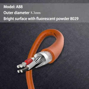 1Meter A88 4N Sterlingsilber Kabel für HiFi Audio XLR RCA Symmetrisch Kabel - Picture 1 of 8