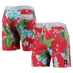 MLB St. Louis Cardinals Men's Red Phantom Tailgate Swim Shorts # 30 - Picture 1 of 6