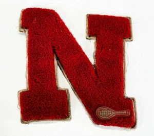 Parche de tenis de colección Varsity Letterman N - Imagen 1 de 2