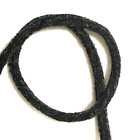Chenille Velvet Round Cord Stretch Chocker Cord 1/4" 6mm Black Gray 10 yds #CO88