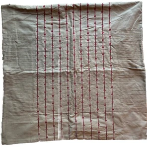 Set Of 2 NATORI Cherry Blossom Square Pillow Shams Charcoal Grey Embroidered - Picture 1 of 9