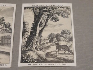 Vintage 6 Piece Fables of Aesop John Player & Sons Cigarette Cards - Bild 1 von 6