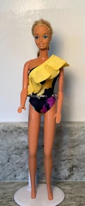 Vintage 1985 Mattel Barbie Doll Tropical Original Swim Suit & Ruffle 1017 - Picture 1 of 14