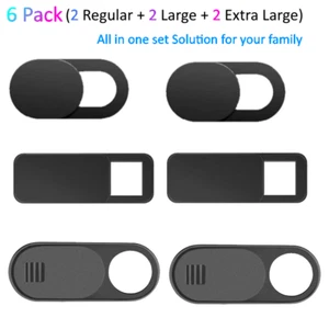 6PCS(L+M+S) WebCam Cover Slide Protect Privacy Security For Phone Laptop PC - Picture 1 of 6