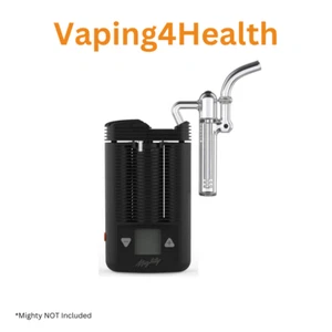 XL Glass Water Pipe Side Bubbler for Medic, Mighty, Mighty+ & Crafty+ - Picture 1 of 5