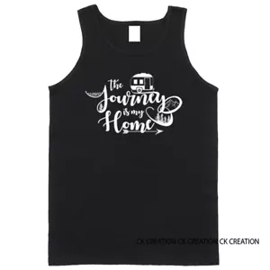 The Journey Is My Home canotta grafica campeggio sport all'aperto - Foto 1 di 8