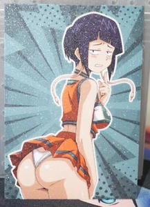 Kyoka Jiro Cheerleader My Hero Academia Sexy Waifu Textured Custom Card - Picture 1 of 2