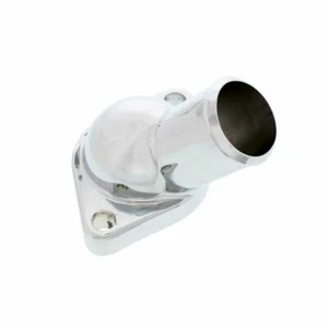 Cierre recto hacia adelante, 45 grados cromo cuello de agua para Chevy 327/350 - Imagen 1 de 2