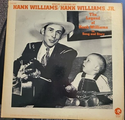 HANK WILLIAMS/HANK WILLIAMS JR THE LEGEND OF...  Vinyl LP 1973 MGM 2 Record Set - Image 1 of 2