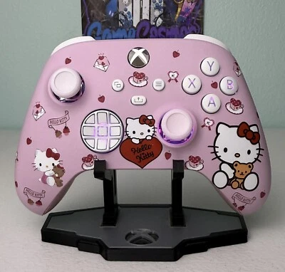 GAME COSMOS Sanrio Hello Kitty - RGB LED - Custom Wireless Controller for Xbox or PC