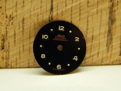 Винтажные черные суперавтоматические часы Mido Multifort циферблат 16,52 мм с цифрами и точками Mrkr - Изображение 1 из 4