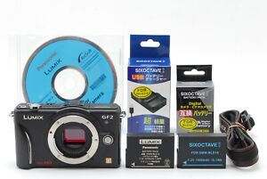 [ MINT ] Panasonic LUMIX DMC-GF2 Black 12.1MP  Digital Camera From JAPAN