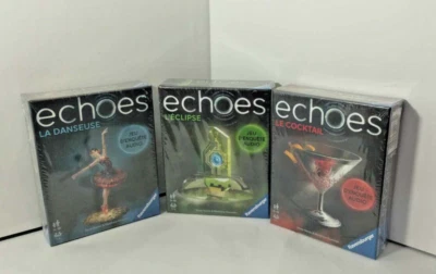 Ravenburger ECHOES,Le Cocktail,L'Eclipse,La Danseuse,Jeu D'Enquete Audio FRENCH - Image 1 of 3