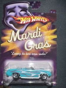 Hot Wheels 2007 70 Plymouth Barracuda Mardi Gras Mattel Turquoise With Flames - Picture 1 of 10